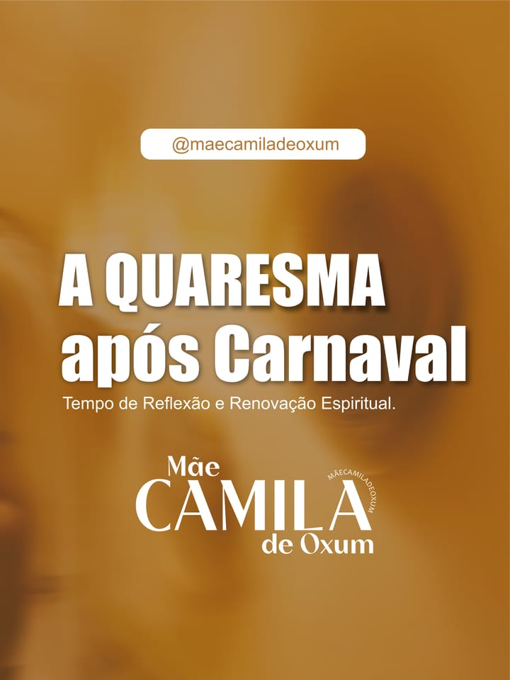 A Quaresma após Carnaval
